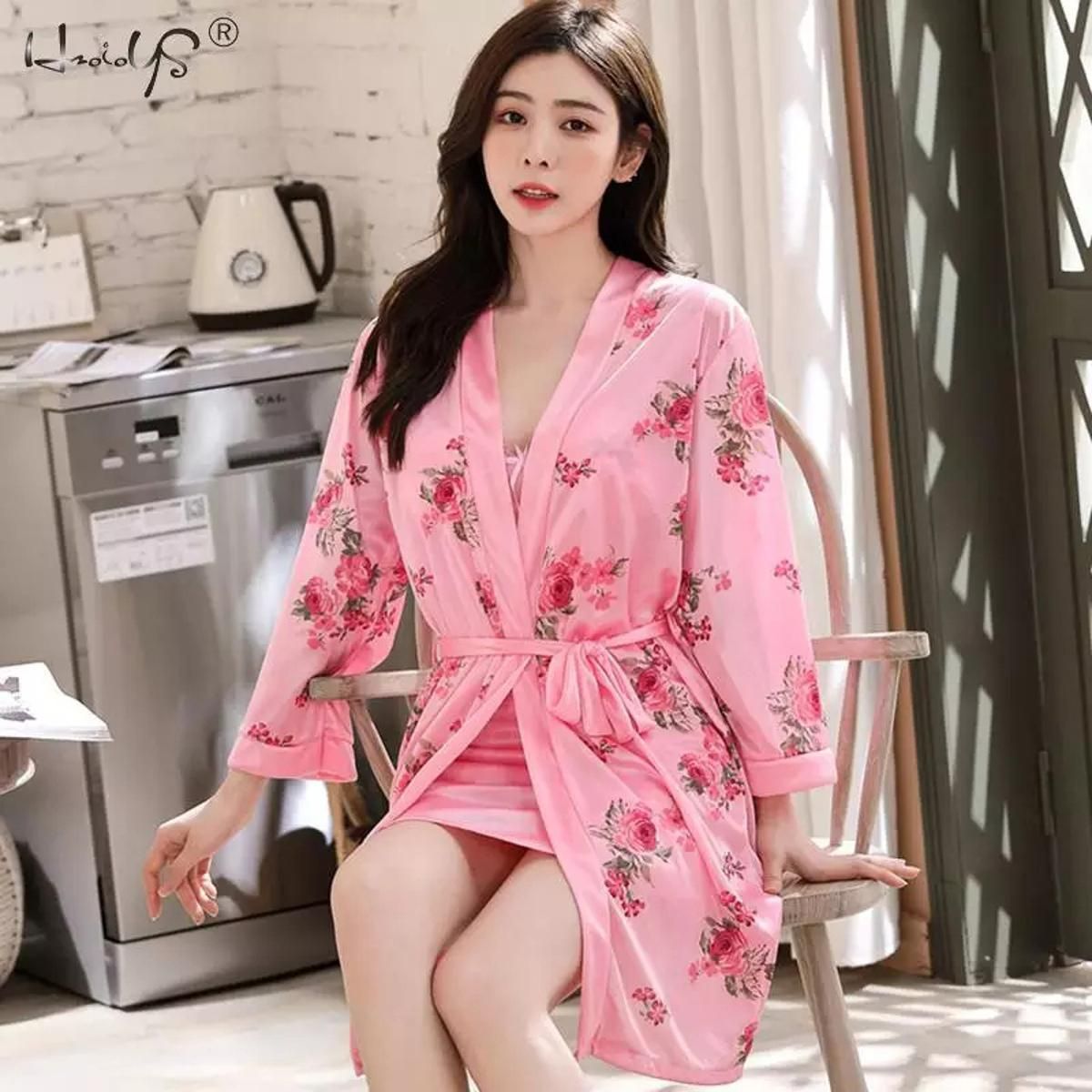 Fashionable Premium quality Women Night Dress - Pink