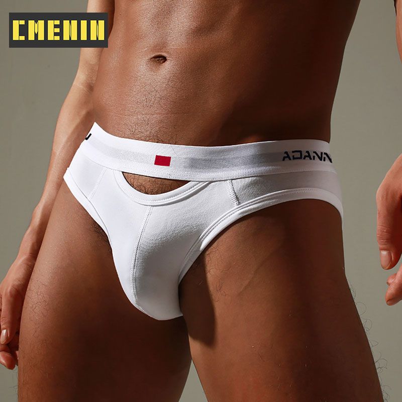 CMENIN ADANNU 1Pcs Cotton Splice Quick Dry Underwear Men Jockstrap Ins Style Briefs Mens Underpants New AD7501