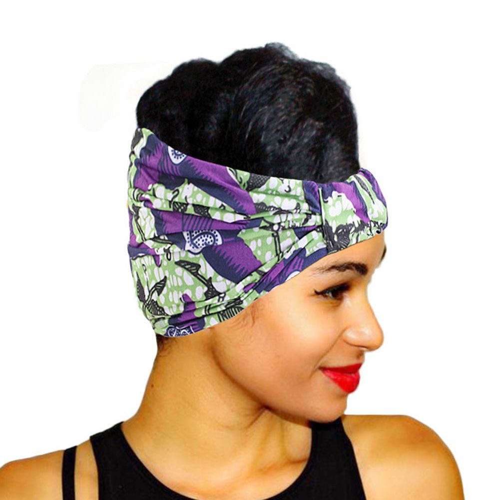 Fashion Colorful Pleated Wide Soft Headband Women Outdoor Hairband Headwear