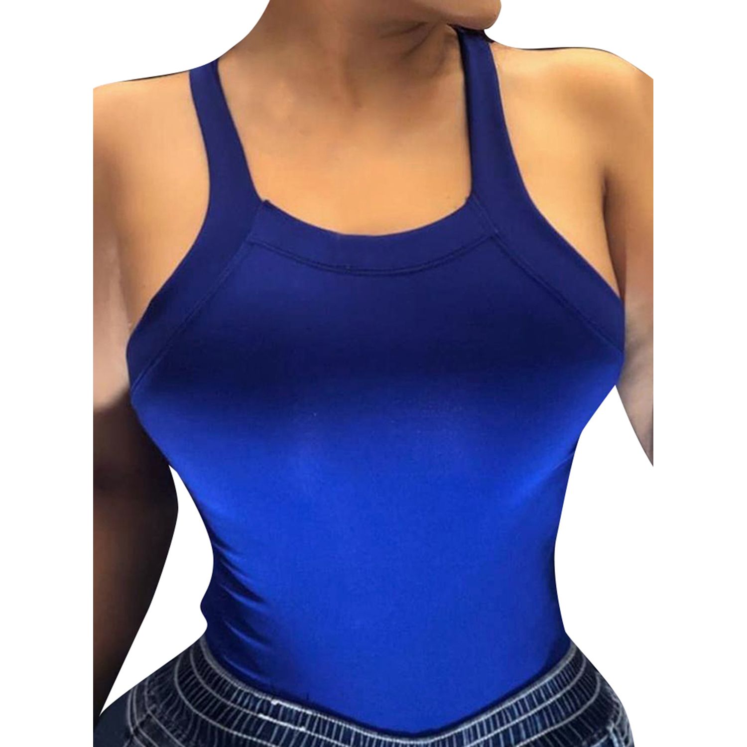 Women's Bow Camisole Summer Fashion Sexy Sleeveless Backless Solid Color Slim Fit Tank Top