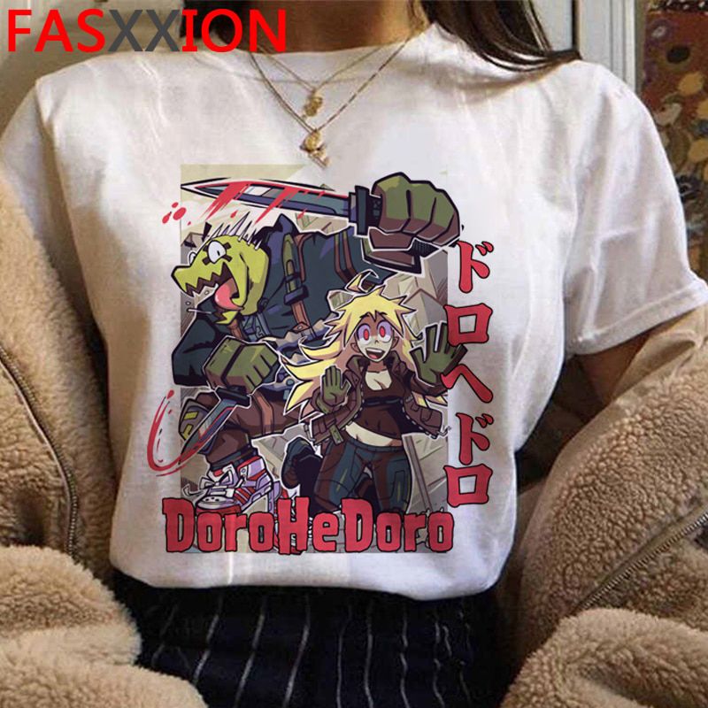 Cool Anime Dorohedoro Harajuku T-shirt Men Uni Funny Cartoon Graphic Tshirt Manga Vintage 90s T Shirt Streetwear Top Tee Male