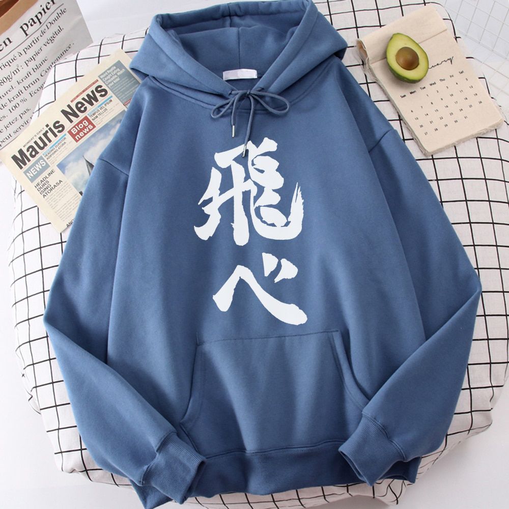 Haikyuu Karasuno Fly High Hoodie Men Anime Hooded Bokuto Oya Tee Streetwear Manga Volleyball Club Sweatshirts Hoody Male