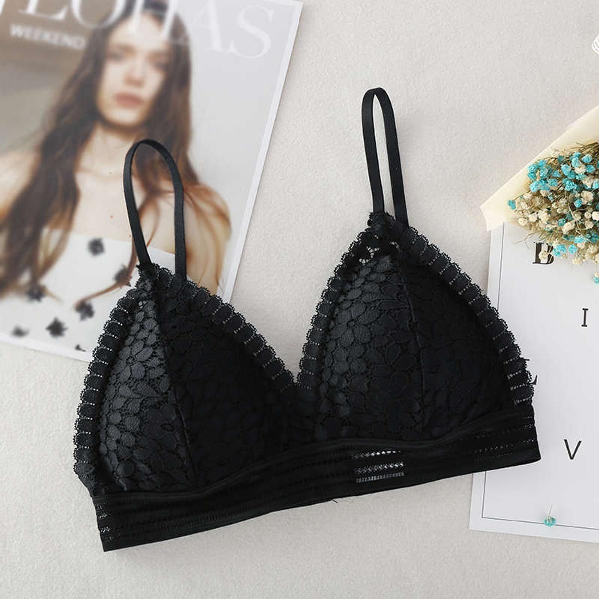 Women Bralette Seamless Lace Bra Women Wireless Underwear  Soft Bras