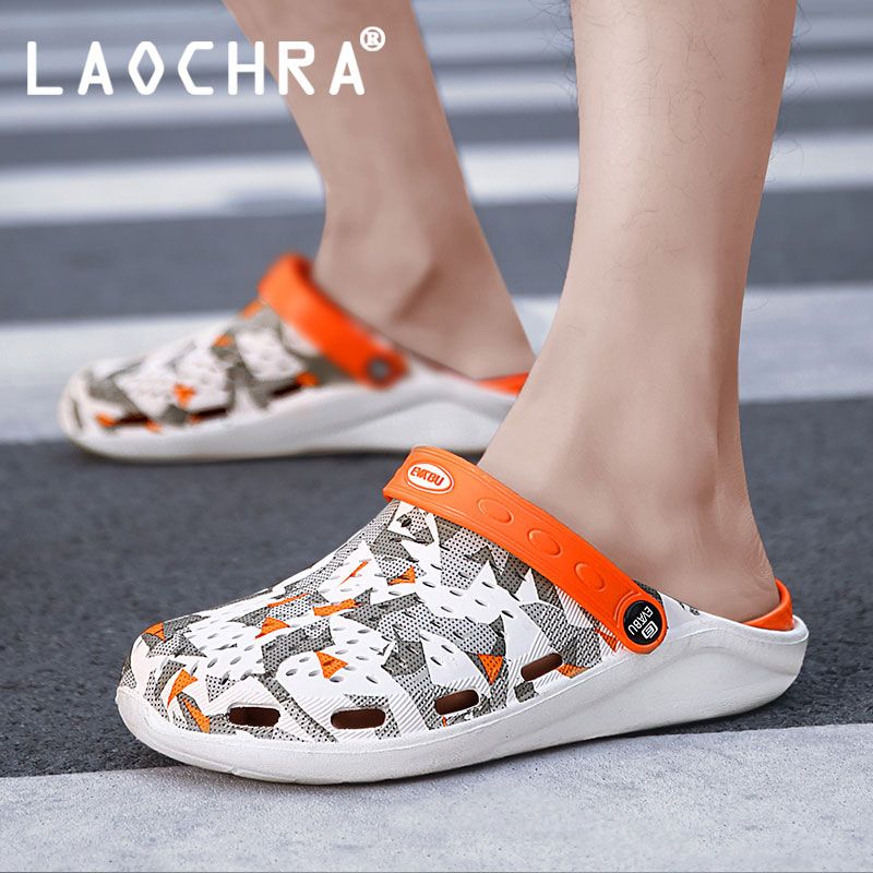Summer Sandals Men Shoes Uni Beach Slippers Fashion Couple Shoes Outdoor Clogs Water Shoes For Men Big Size 36-45