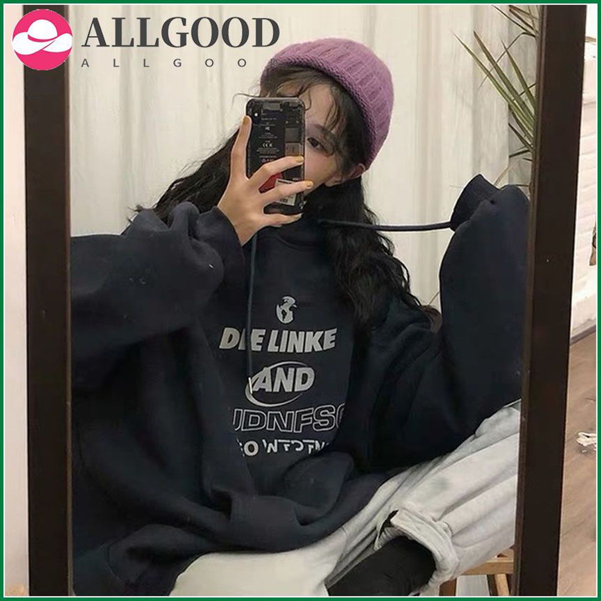 ZOGAA Harajuku Korean Fashion Women's Sweatshirt Oversized  Long Sleeve Letter Print Hoodie Tops Autumn  Fleece Tracksuits