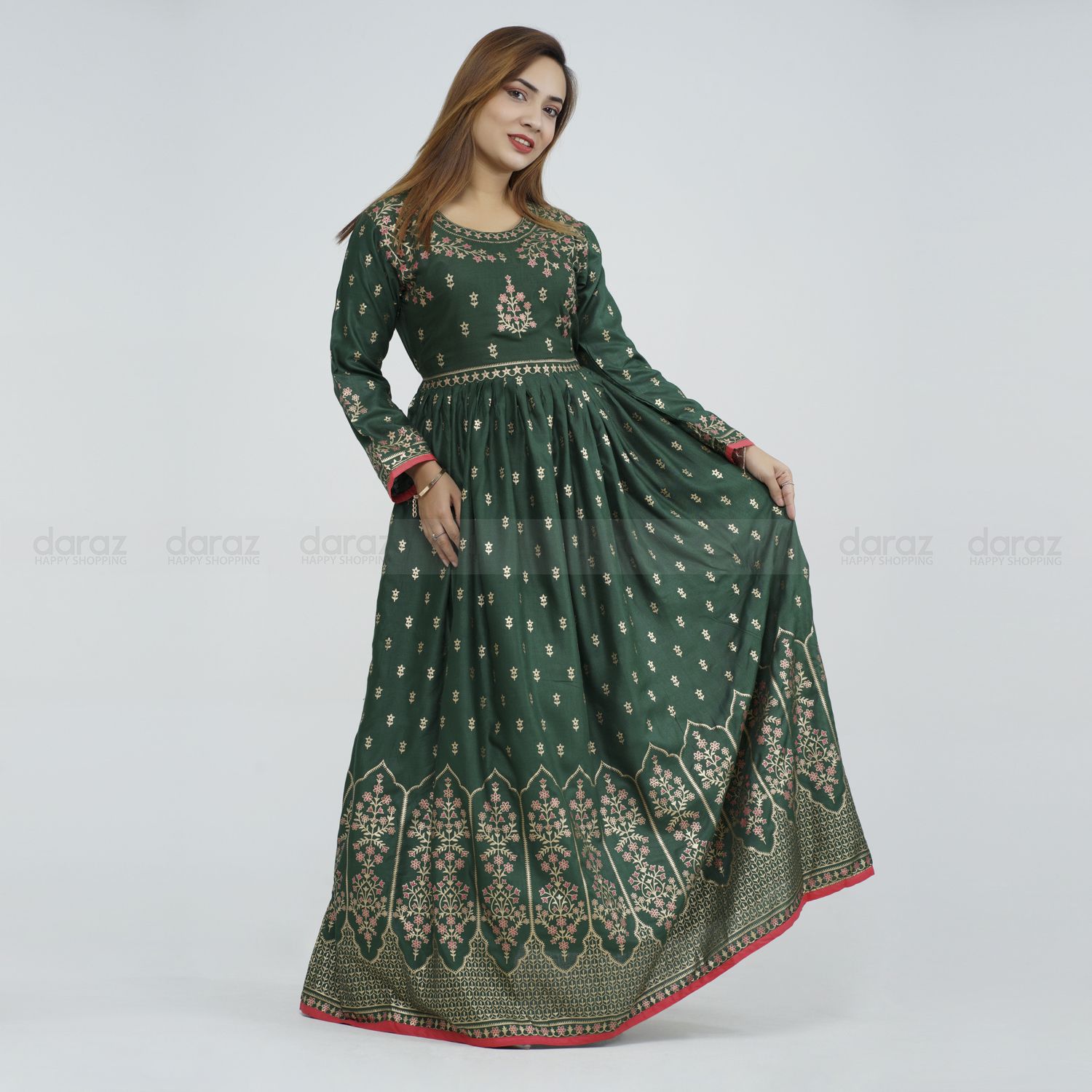 Ready Made Beautiful Designer Ethnic Dress Anarkali Printed Kurti Dress for Woman-3