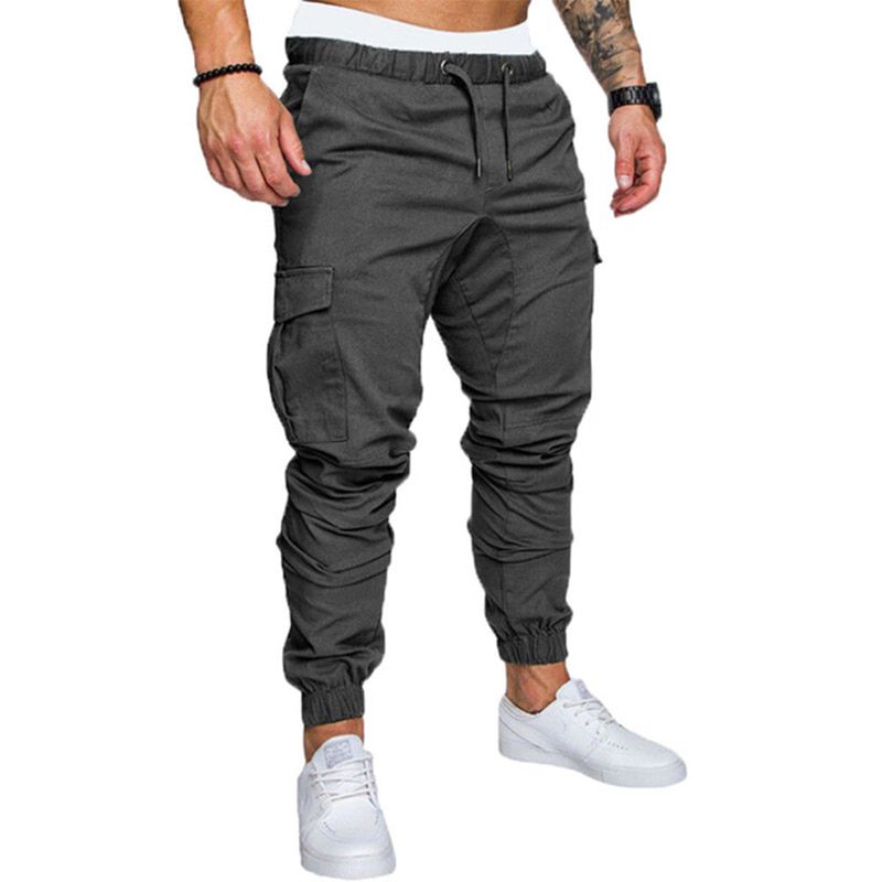 Mens Cargo Pants Joggers Sweatpants Casual Male Sportswear  Multi-pocket Cargo Trousers Pants