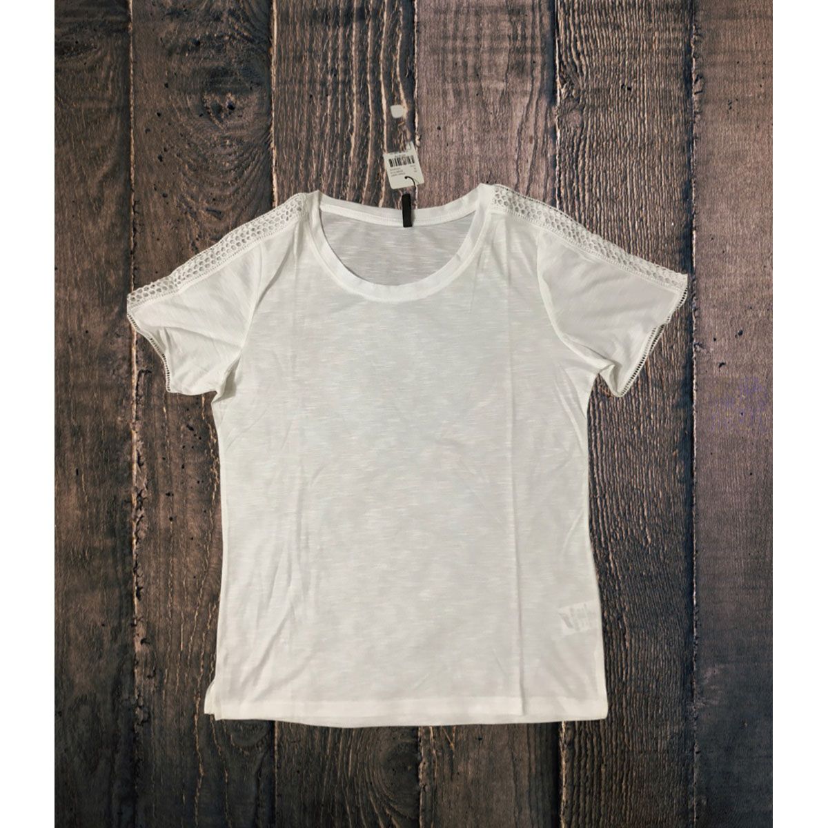 Short Sleeves Ladies T-shirt With Collar