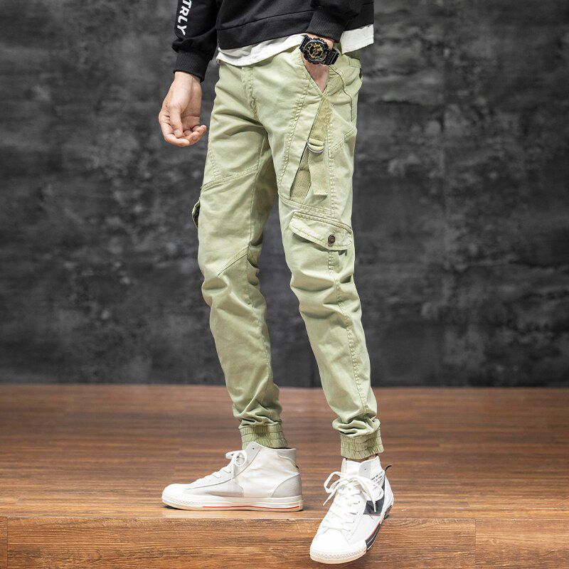 GlacialWhale Mens Cargo Pants Men Fashion New Side ckets  Hop Joggers Male Jnese Streetwear Trousers Blue Pants Men