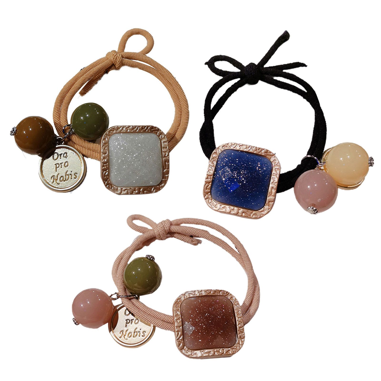 Hair Ties Thickened Square Starry Sky Hair Ba