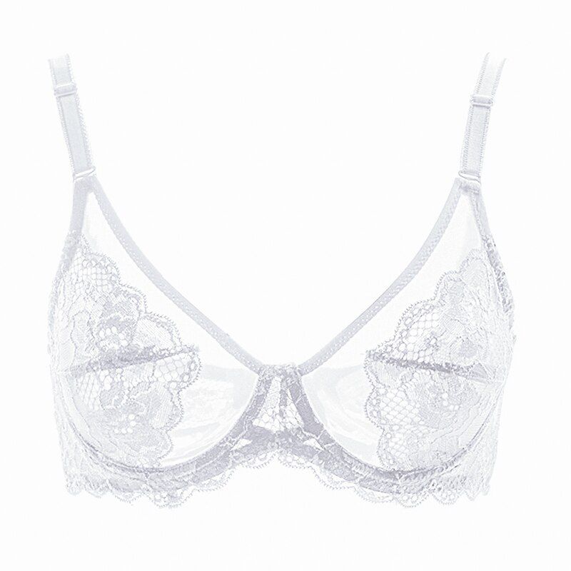 Meizimei Plus Size Bra Ulta Thin  Bralette Crop Top Underwear Push Up Strapless BH Lace Female Bra Lingeries Brassiere C D E