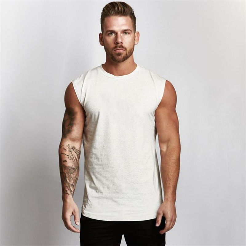Brand Gyms Stringer TaTop Men Workout Sleeveless Shirt Bodybuilding Clothing Fitness Mens Compression Vest Muscle Men Tanktop