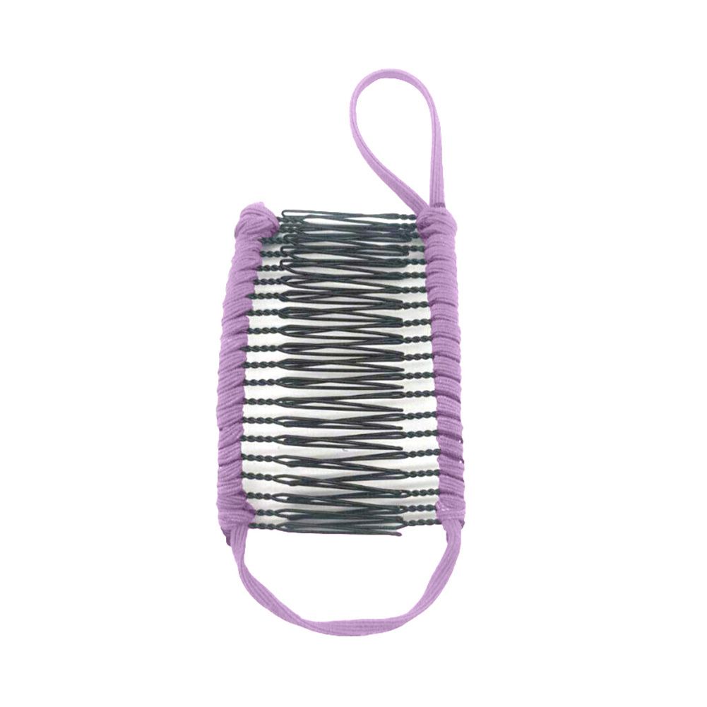 Banana Shape Hair Clip Non-Slip Stretchable Fork Holder Slide Comb Women Hairpin