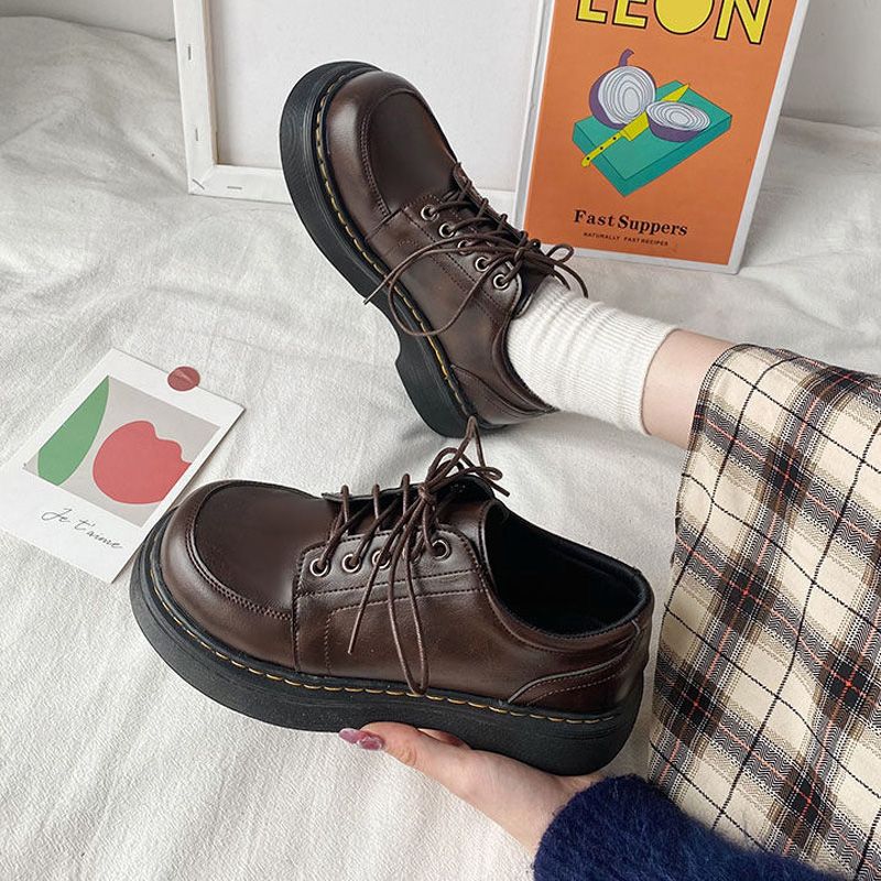 Japanese School Uniform shoes Jk Student Shoes Girls Women Kawaii Lolita Soft Girl Round Toe lolita Platform Shoes
