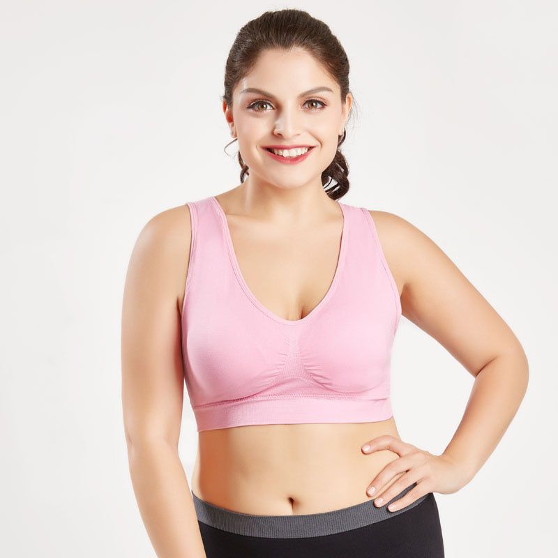 LERFEY Women  Seamless Bra With pads Big Size Push up Bras Plus Size 4XL 5XL Underwear Vest Tops Wireless Padded Brassiere