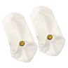 Heart Expression Embroidery Women Low Cut Breathable Cotton Ankle Boat Socks