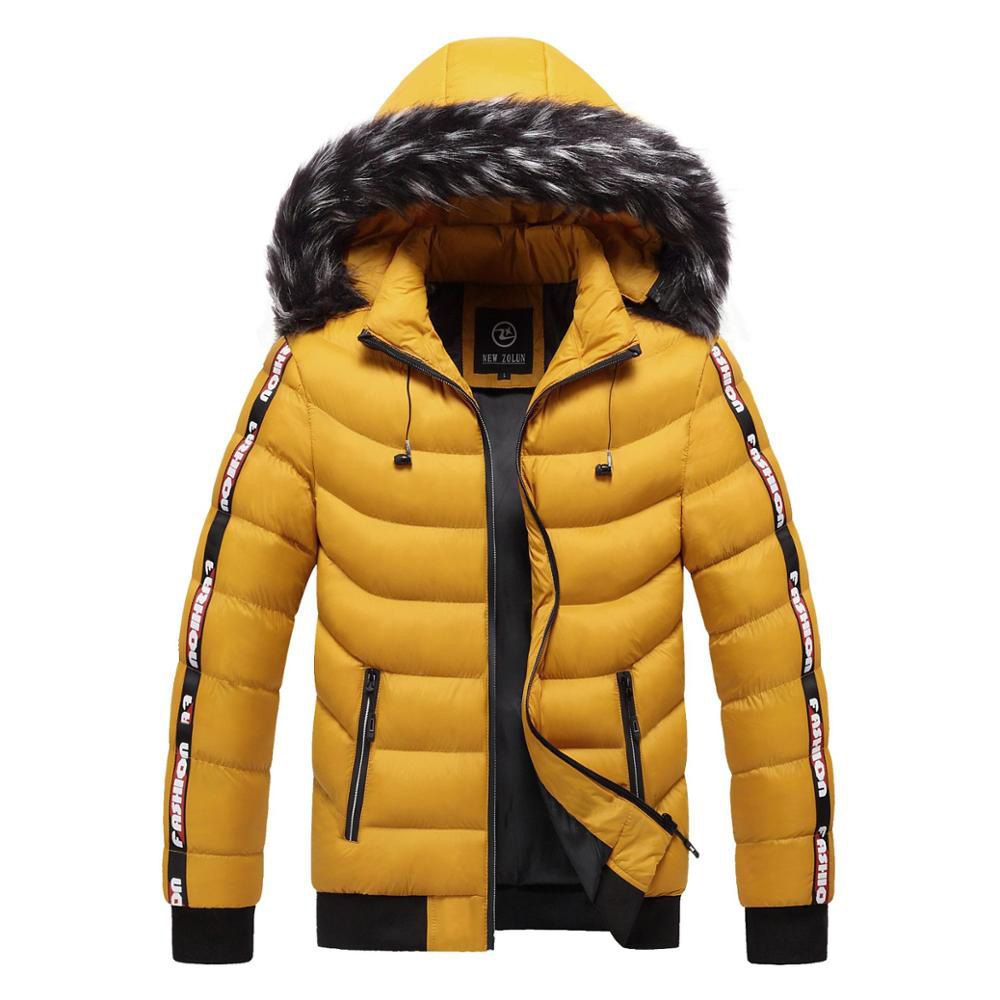 Winter Jacket Men Fashion Collar Male Padded Parka Mens Patchwork Thick Jackets and Coats Man Windbreaker Parkas M-5XL