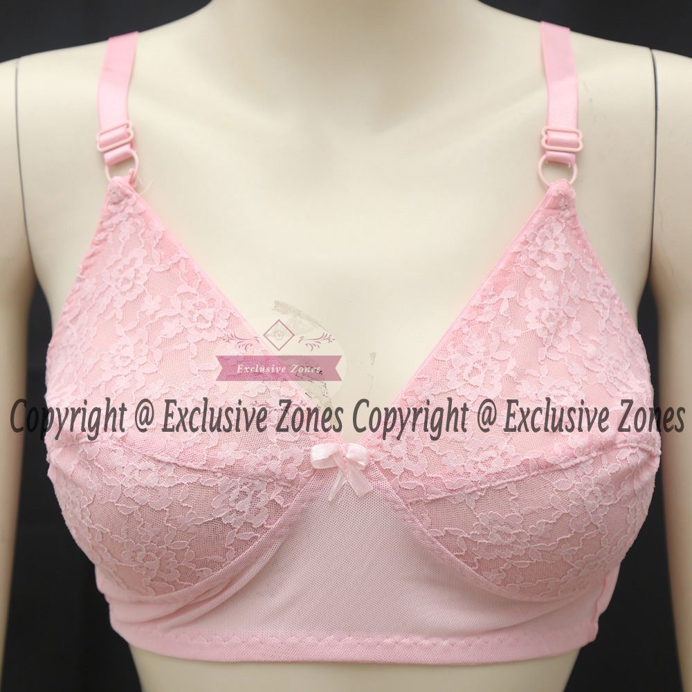Comfortable Lace and Net Bra For Woman
