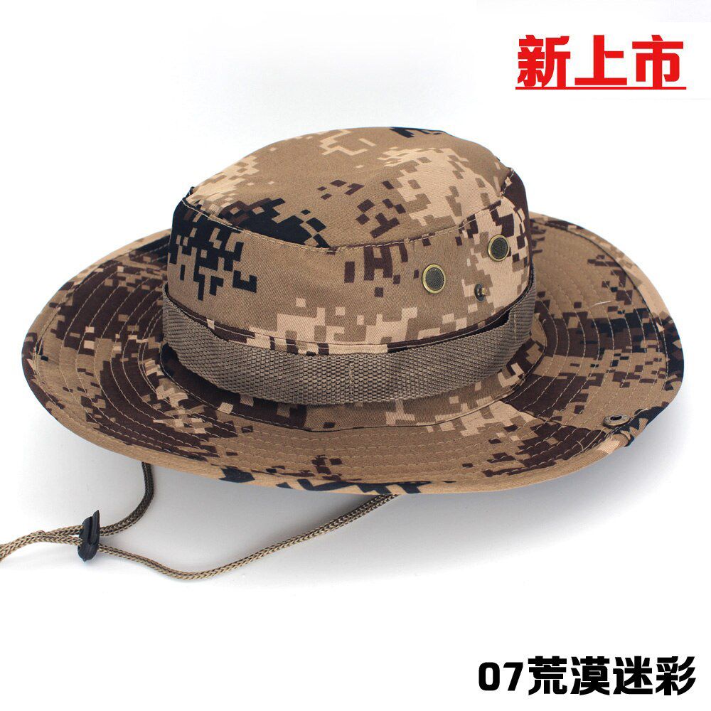 Mens Womens Sun Hat Hats Boonie Hunting Fishing Outdoor Wide Brim Safari Camo Sun Cap Sunhat