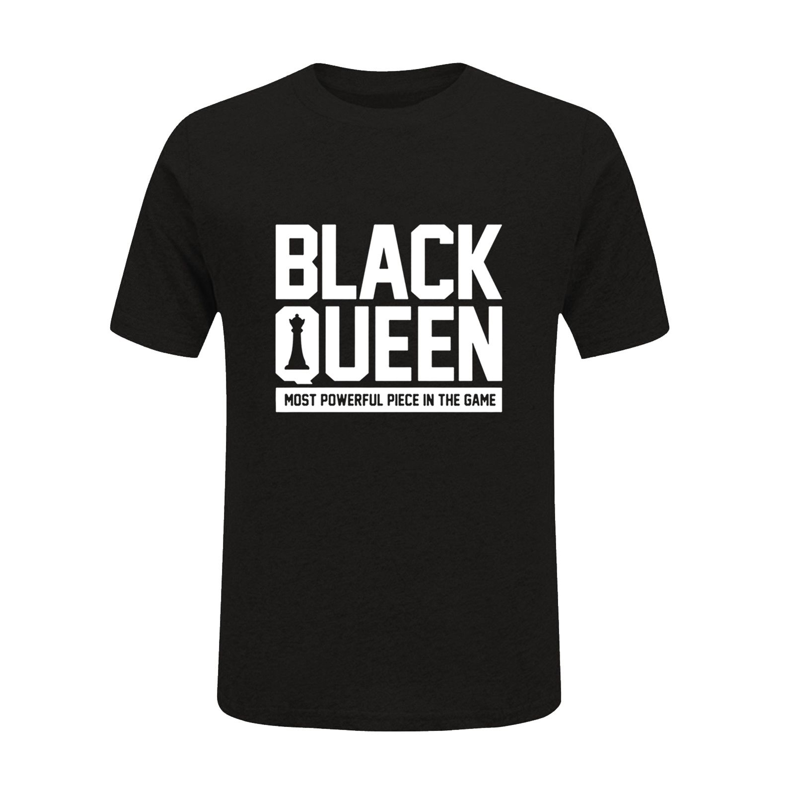 Uni T-shirt Top Eye-catching Blk Women Printed O-neck T-shirt