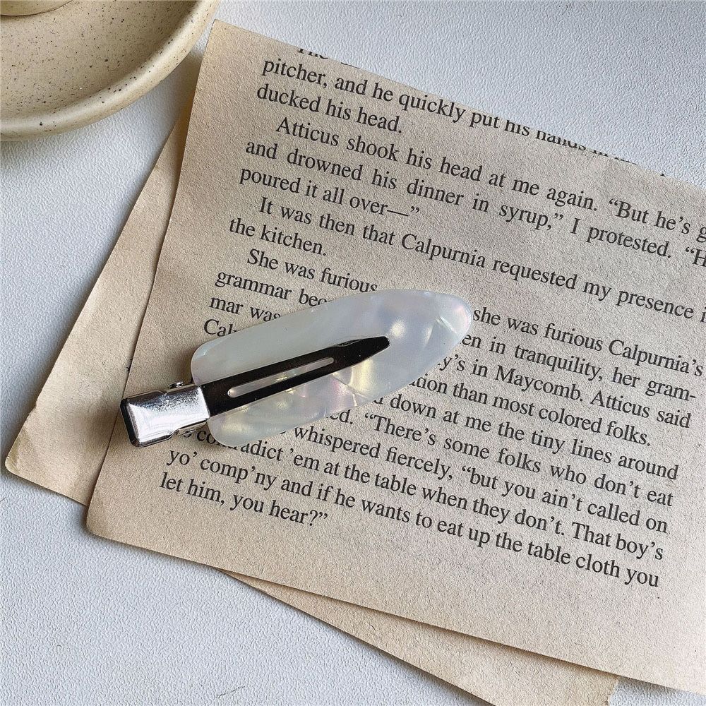 Simple Wild Leopard Seamless Hair Clip Women Acetate Sheet No Bend Bangs Clip Duckbill Clip Hairpins Hair Styling Tool