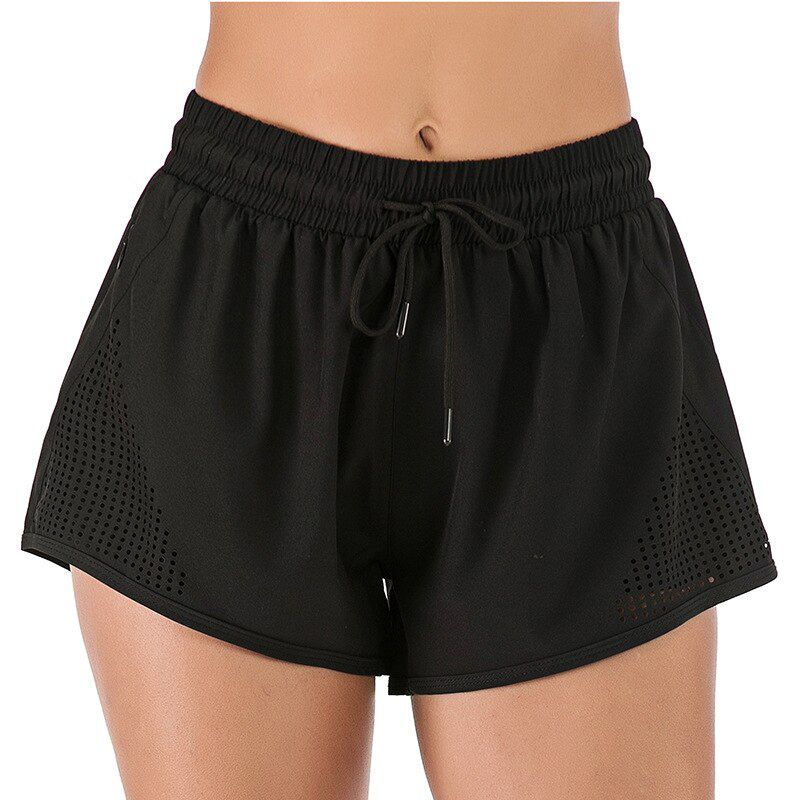 Wyplosz tights short gym yoga Double fa_ke two pieces workout gym leggings booty sports running shorts skims for women ladies
