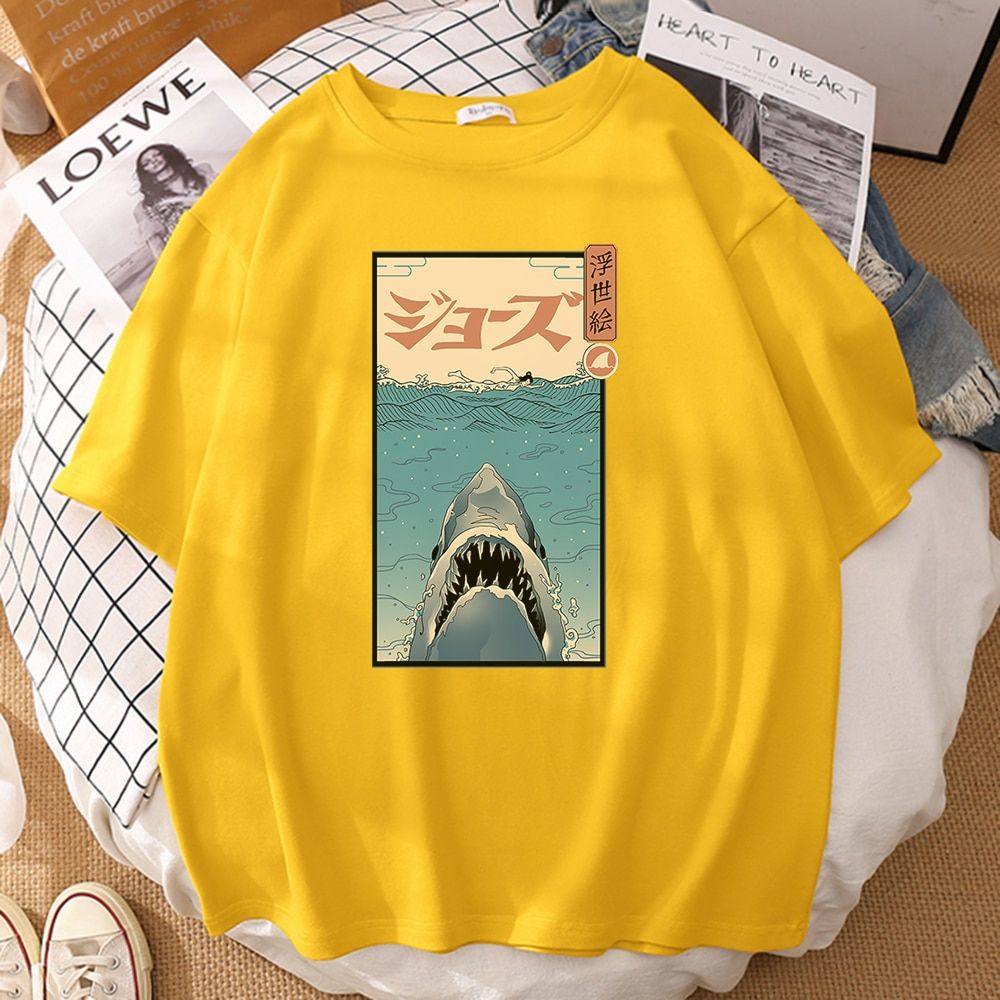 In TSea With Jnese Ukiyo-E T-Shirts Summer Short Sleeve Men T Shirt Cool Streetwear Tshirt Harajuku Hop T-Shirt