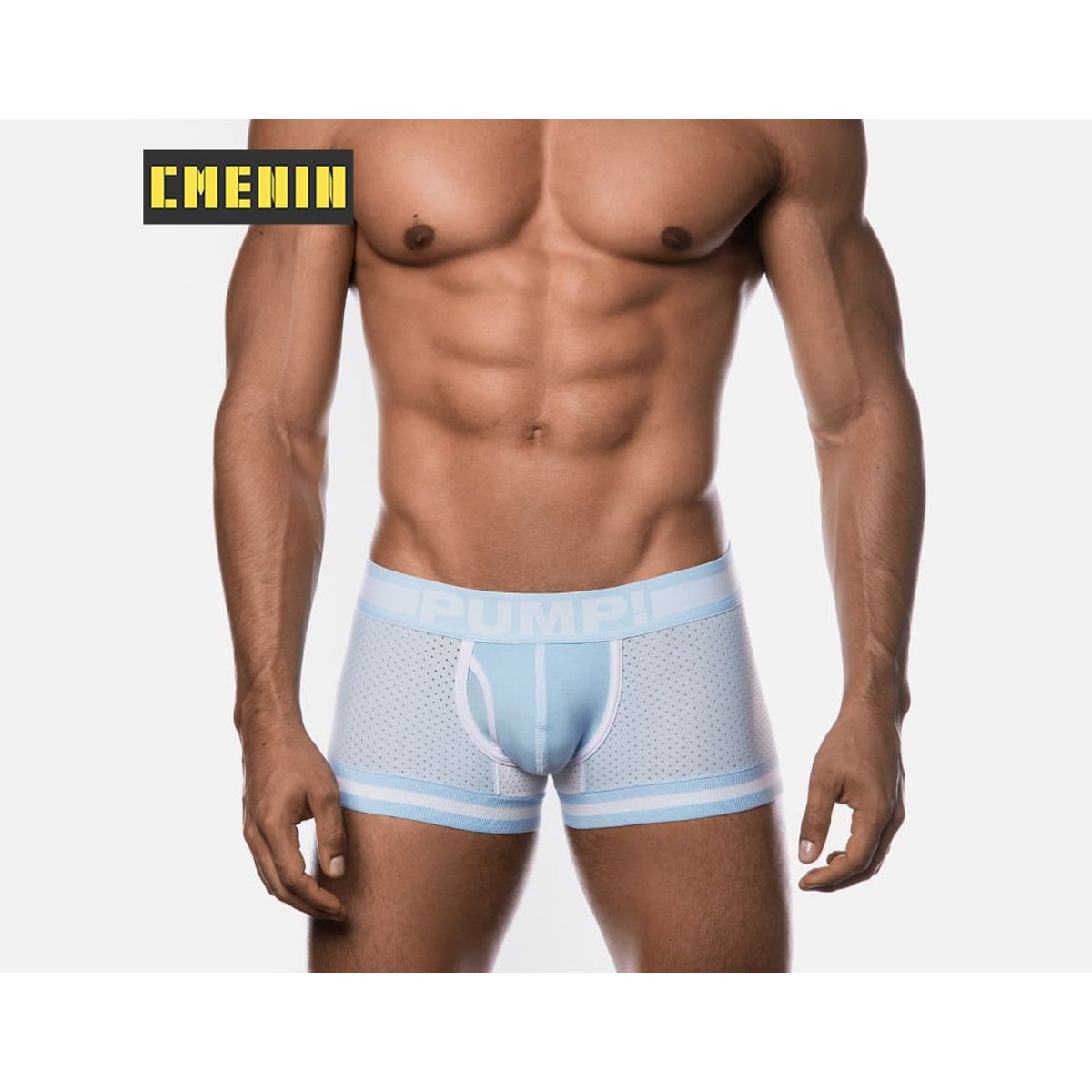 CMENIN 1pcs (1 Pieces) PUMP Spandex Low waist Boxer Men Underware Trunks Popular Patchwork  Mens Underwear Boxershorts Sport 2021 New H499