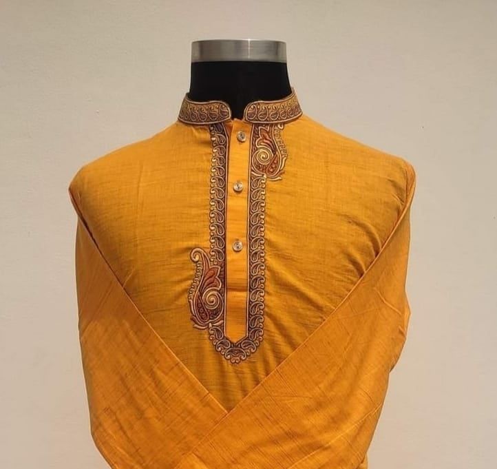 khadi cotton panjabi for men