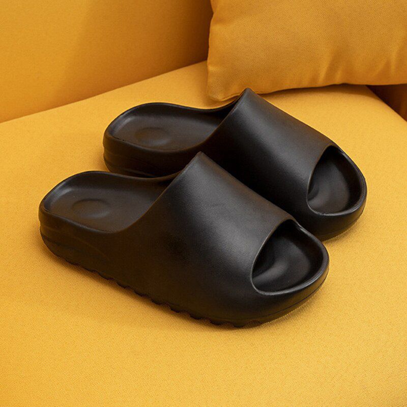 Hot Non-slip Slides Bathroom Slippers Soft Sole Women Slides Uni Platform House Flip Flops Indoor Outdoor Home Slippers