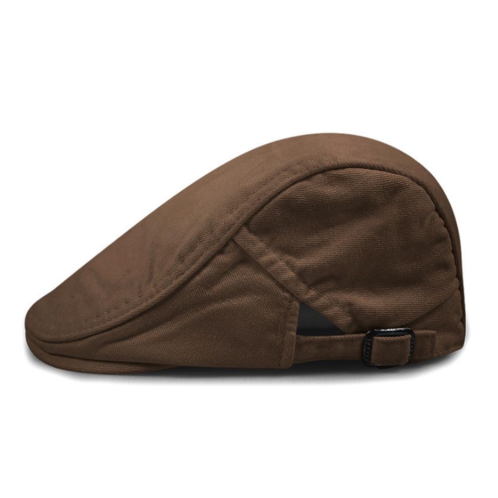 SHOWERSMILE Mens Beret Adjustable Army Green Flat Cap Women Solid Vintage Colorful Ivy Summer Breathable Duckbill Cap