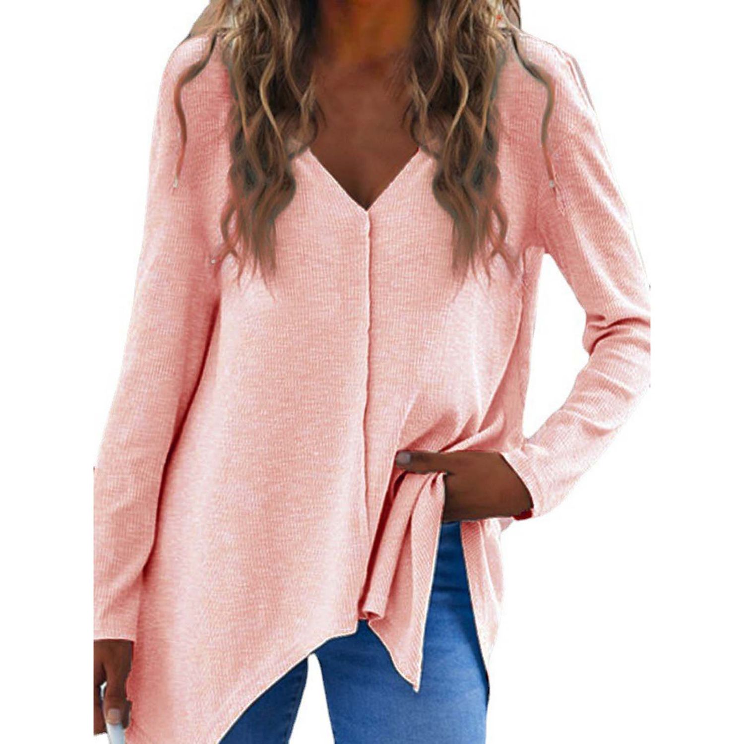 Girl Sweater V-neck Ultra-soft Fine Texture Fashion Sweater