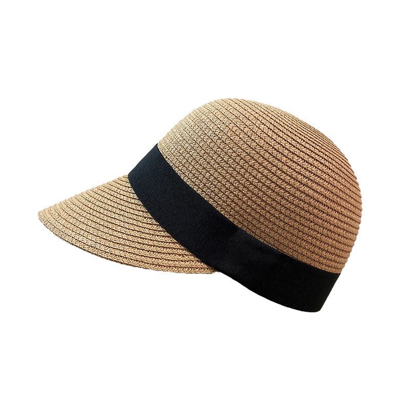 Summer Straw Hats For Women Panama Equestrian Hat Outdoor Casual Beach Sun Caps Female Breathable Travel Visor Baseball Cap