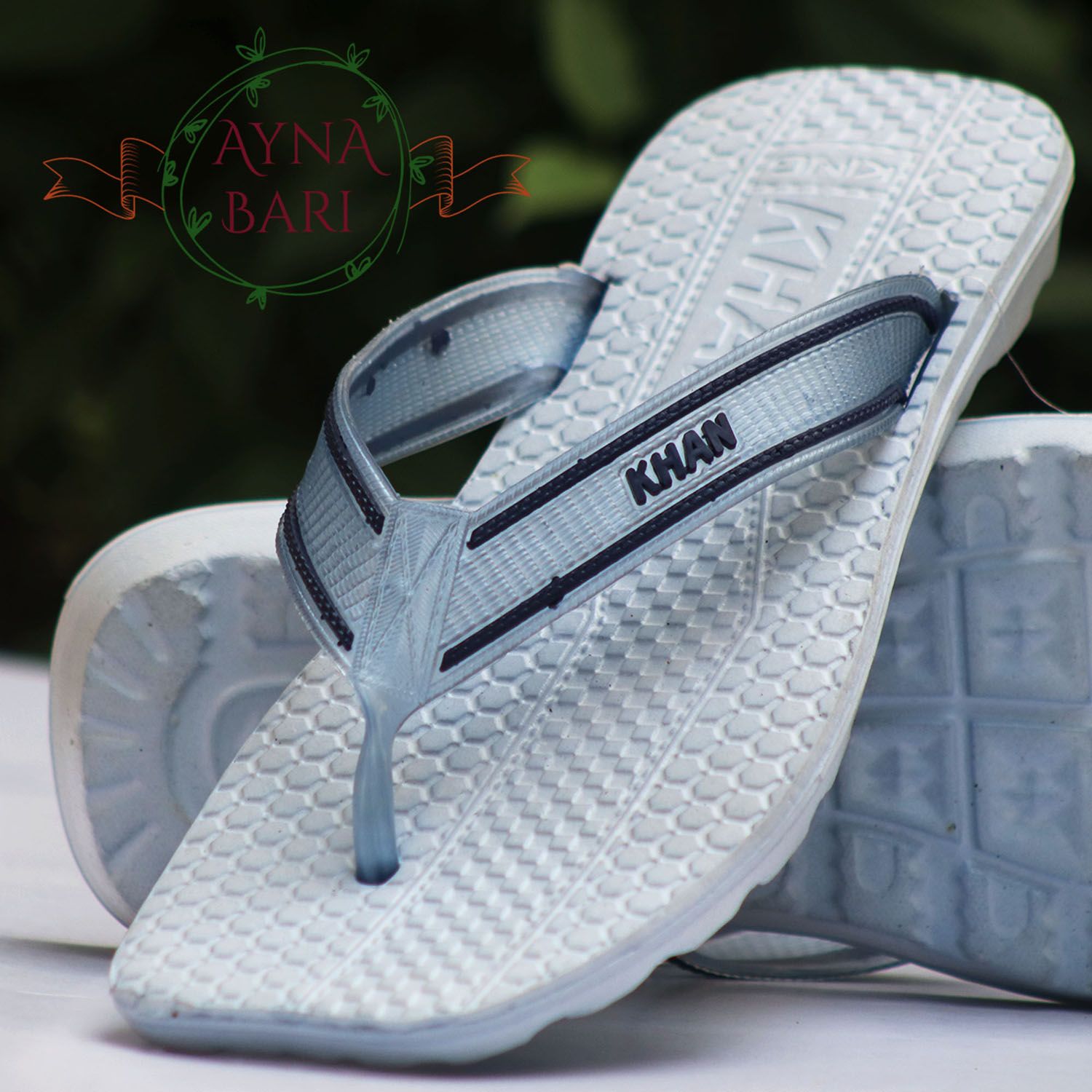 2 belt slipper | Slipper for man | KHAN Sandal | Plastic Rubber sandal | Waterproofed slipper [Handicraft Shop]
