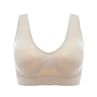 Plus Size Women Shockproof Breathable Wireless Push-up Vest Bra Sport Underwear