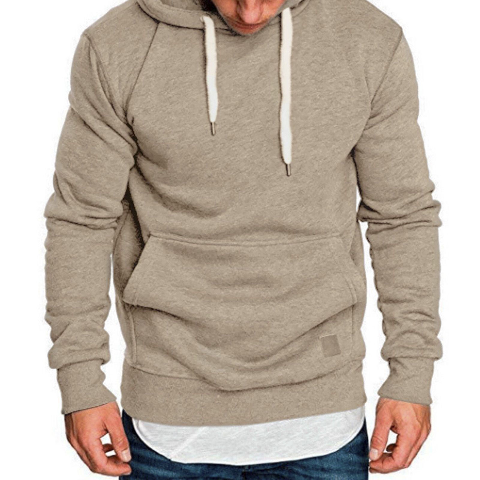 Spring Sweatshirt Hooded Sports Men Top