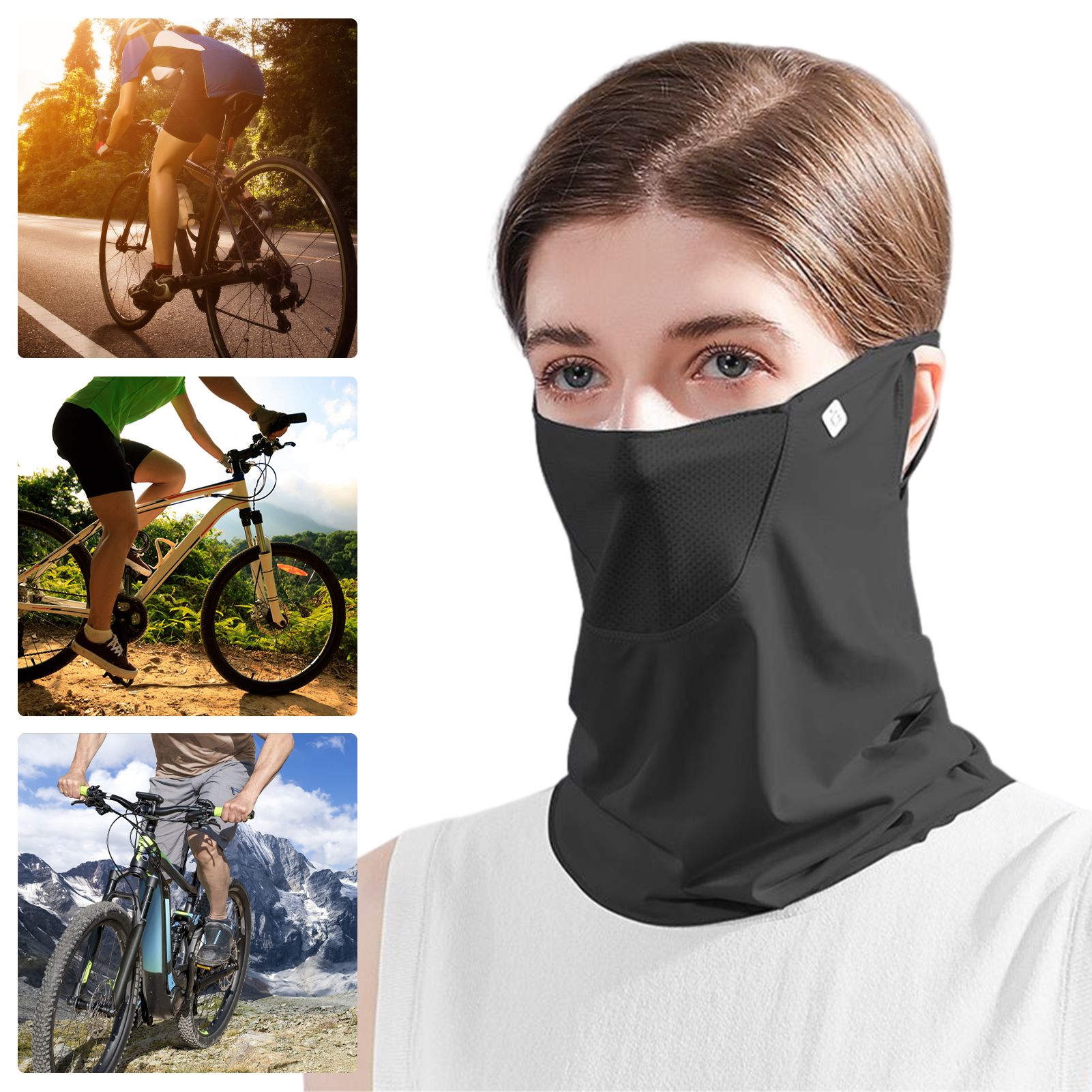 Outdoor Face Cover Sunshade Anti-falling Convenient Face Veil