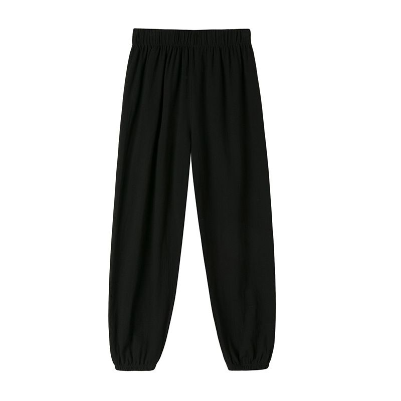 IELGY women's all-match thin linen casual cotton and linen lantern pants loose-fitting nine-point harem pants