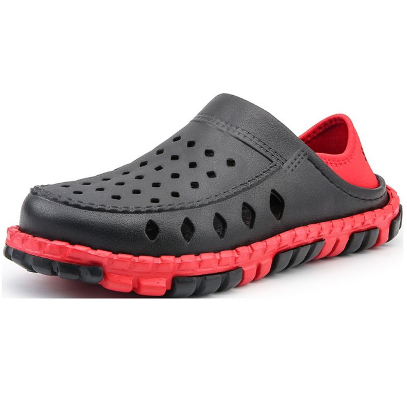 Summer Men Sandals Hollow Slippers Seaside Antiskid Beach Shoes