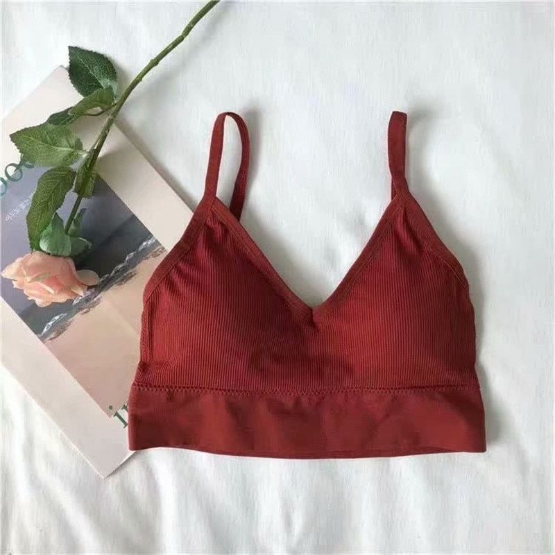 product summer bottom anti-light  backless U-shaped no steel ring beauty back underwear with chest pad strap underwear