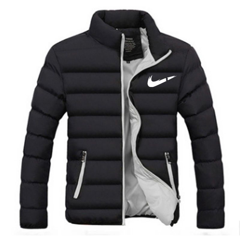 winter jacket coat men's heavy Parker coat thick zipper coat autumn coat warm coat solid collar windbreaker jacket