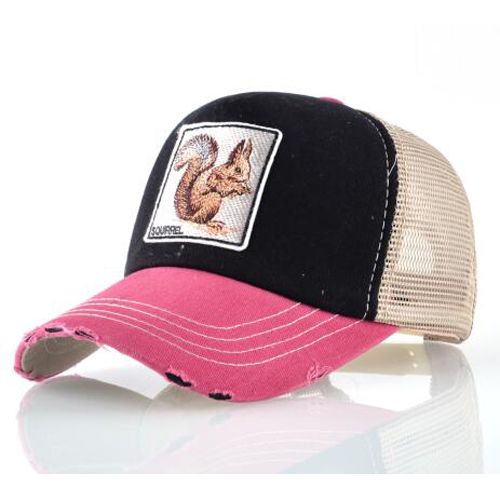 Fashion Unisex Patch Bones Wolf Embroidery Hip Hats Breathable Mesh Baseball Caps Men Casquette Summer Trucker Gorras
