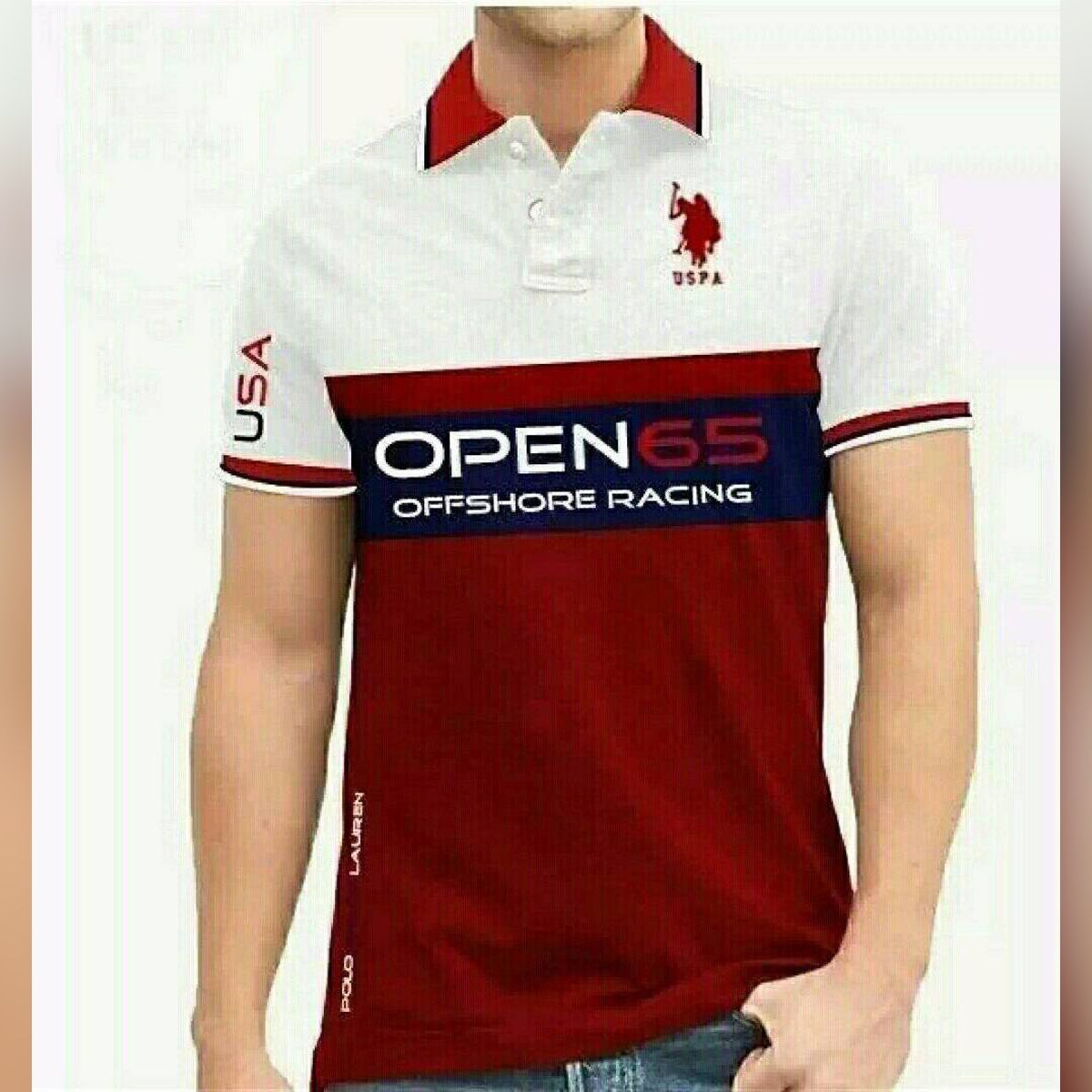 Open 65 Cotton Polo T-Shirt For Men - Polo T Shirt For Men