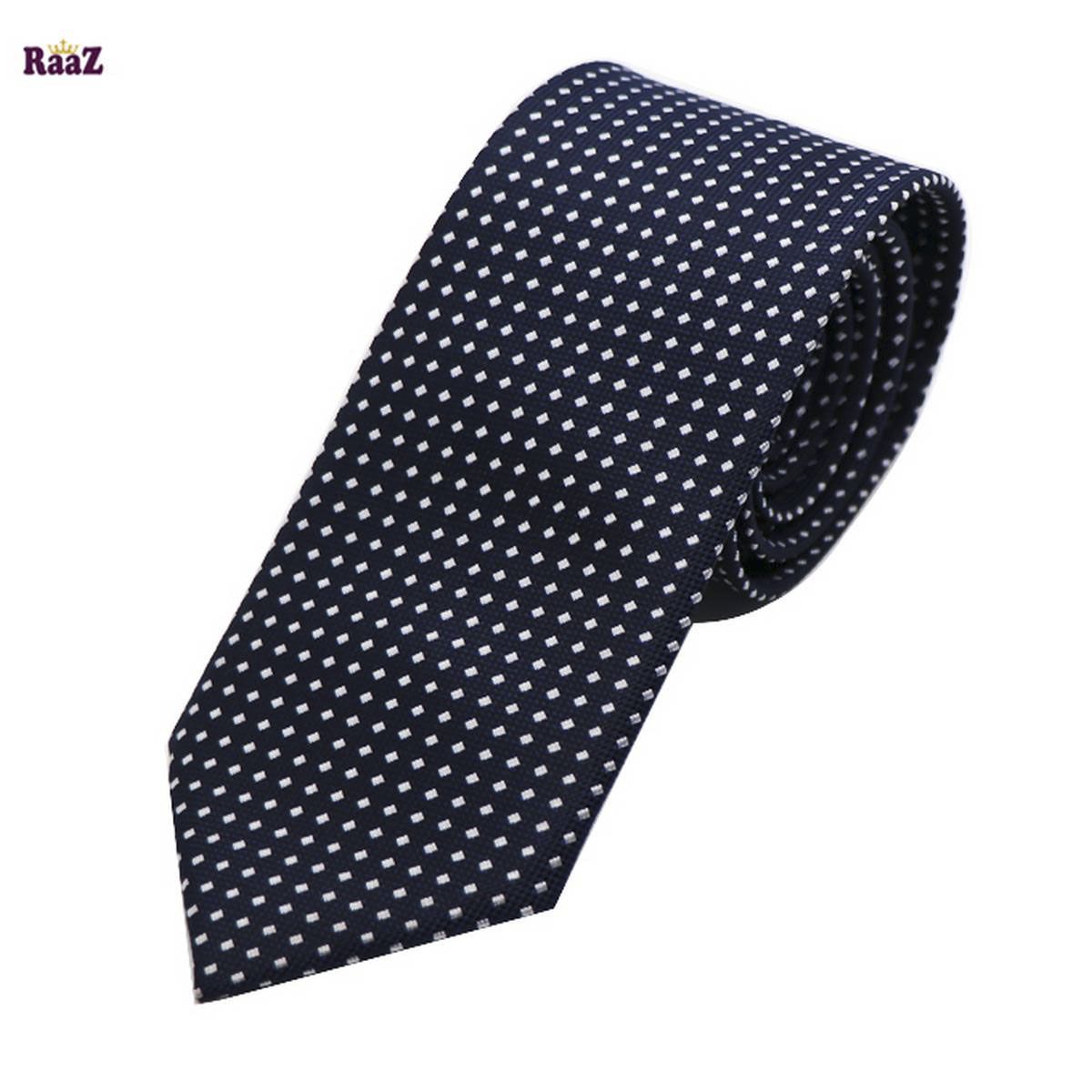 Black White Square Embroidery Mens Casual Plaid Micro Self Necktie