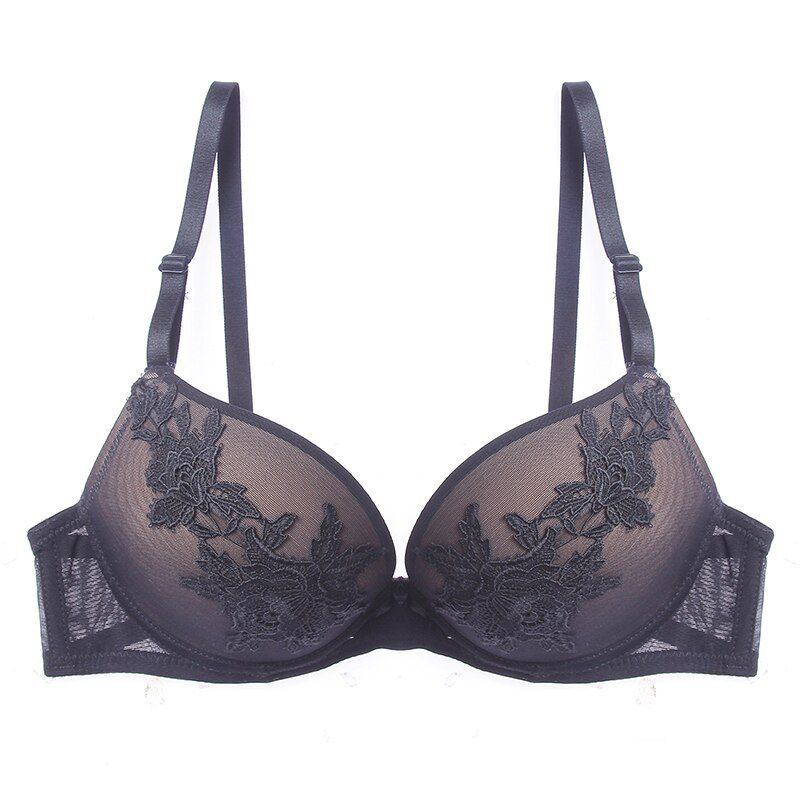 Luxury Women Bra Briefs Set  Floral Embroidery Push Up Bra Panty Underwear Sets Female Lingerie Brassiere Seamless Panties