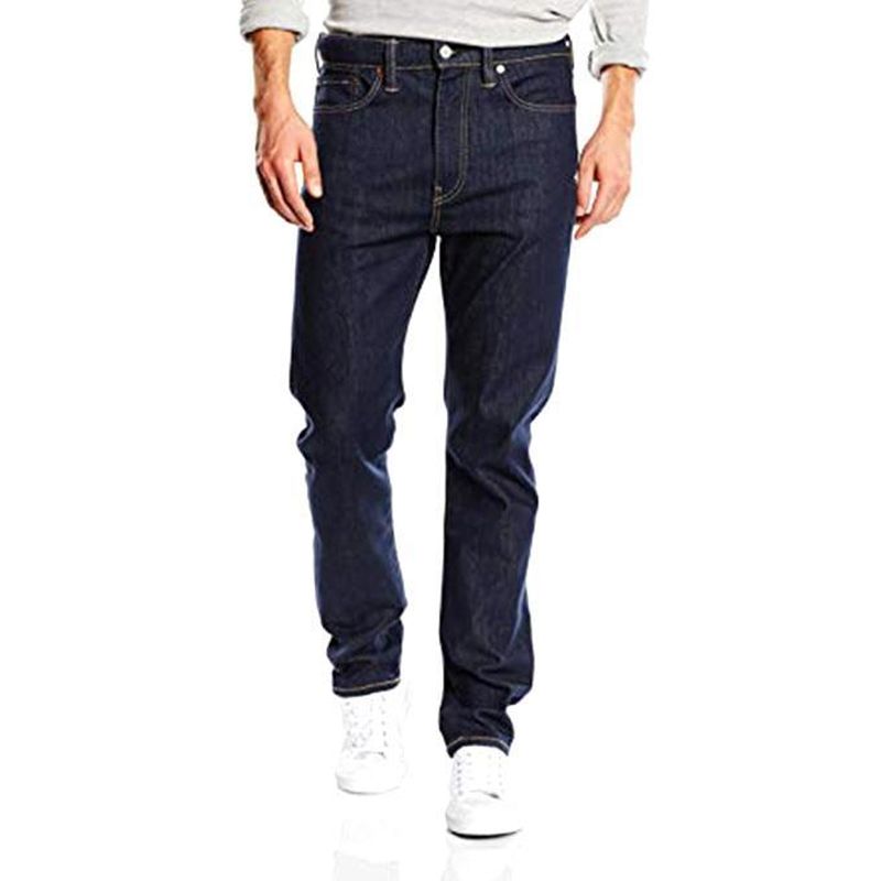 Navy Blue Denim Jeans Pants for Men