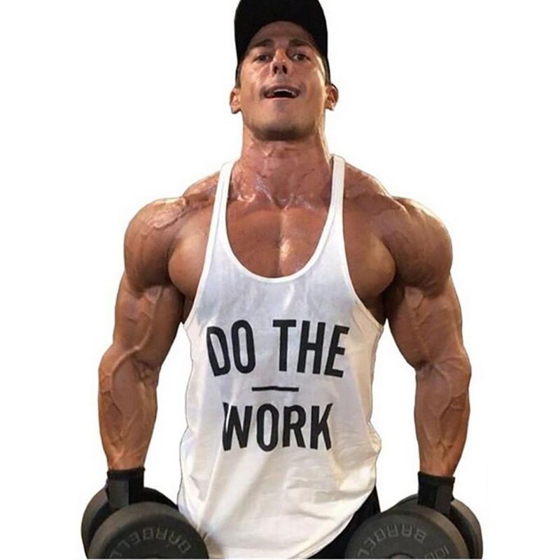 Muscleguys Brand clothing Bodybuilding hoodie Shirt Fitness Men TaTop Muscle Vest Stringer Undershirt DO TWORT TankTop