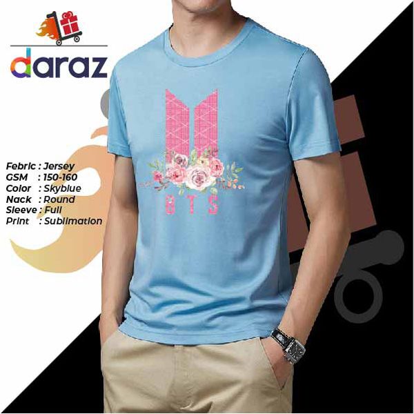 BTS Stylish Jersey Febric tshirt for girls and boys - T Shirt