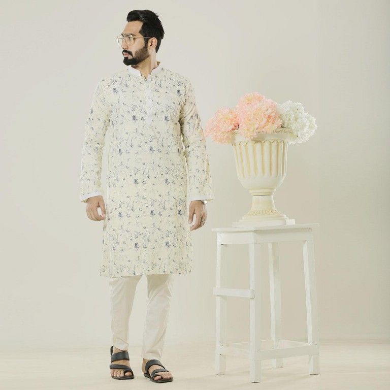 Long Sleeve Fashionable short Panjabi for man