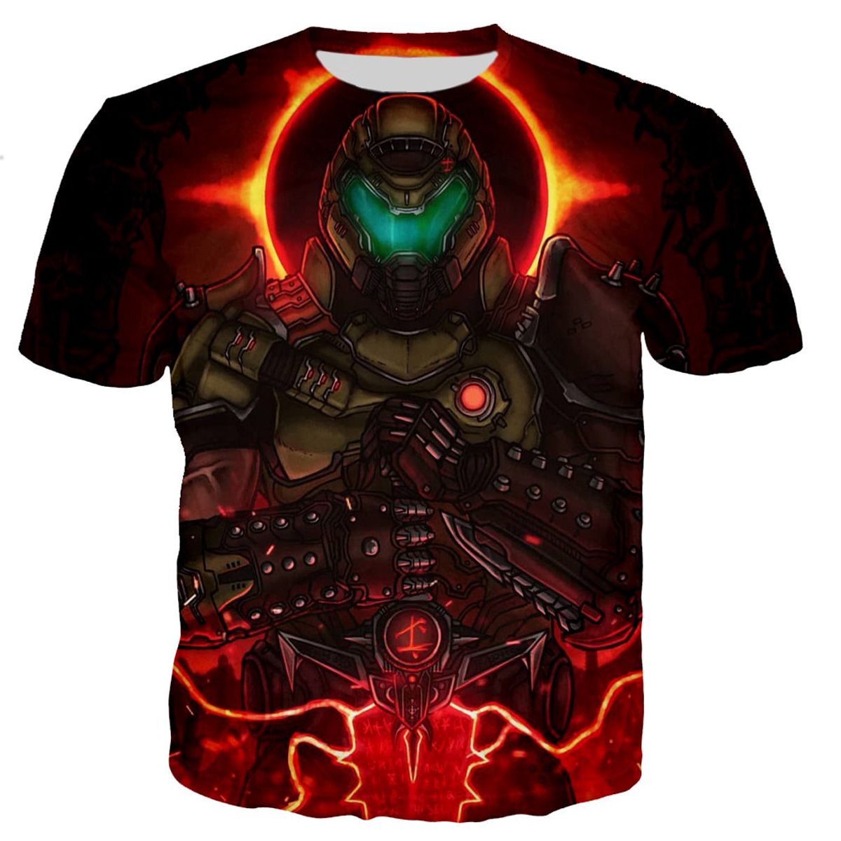 Doom Game New Fashion Cool 3D Printed T-shirts Uni Casual Style Tshirt Harajuku Streetwear Oversized T-shirt Anime Tops